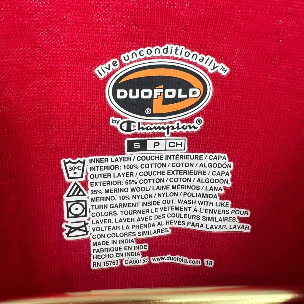 Duofold Cotton Wool Mid Weight Double Layer Thermal Union‎ Suit Red Long Johns